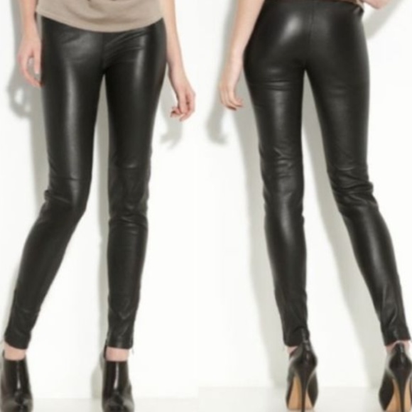 Leith Pants - Leith High Waist Vegan Faux Leather Legging Pants